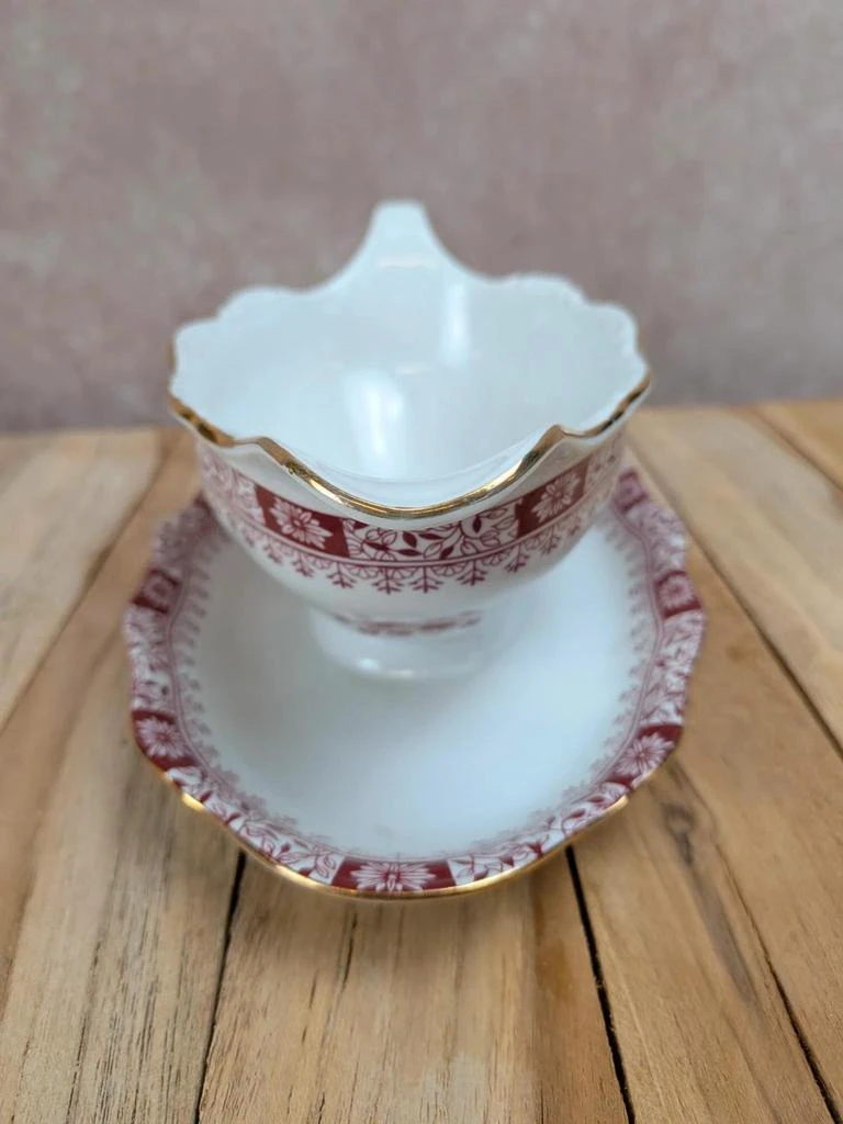 Salt cellar Seltmann Weiden Bavaria Theresia red – photo 6